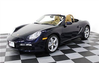 Convertible 5 speed manual blue/beige porsche convertible 08 33k miles bose xeno