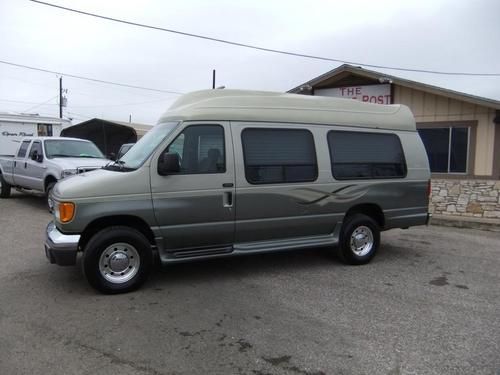 2005 ford e-350 diesel conversion van tuscany edition 9 passenger leather tv