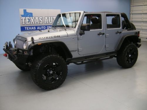 We finance!! 2013 jeep wrangler unlimited rubicon 4x4 6 speed nav tow texas auto
