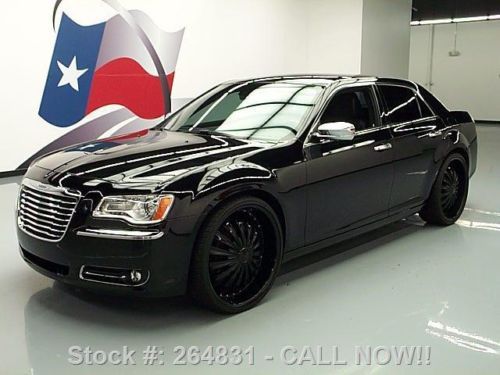 2012 chrysler 300 c hemi nav rear cam 24&#034; wheels 21k mi texas direct auto