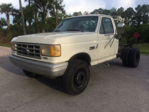 1990 ford f450 super duty 7.3idi diesel reg cab/chassis 2wd dual wheel