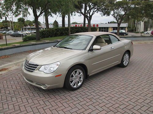 2008 chrysler sebring limited convertible nav heated seats fla car 1 owner new