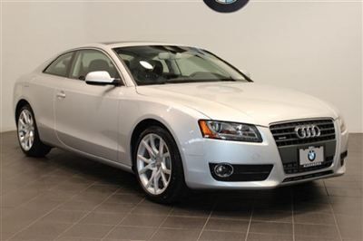 Silver 2012 audi a5 quattro 2.0t premium plus navigation heated seats