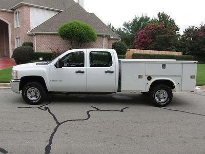 08 silverado k2500hd crew cab 4x4 utility bed 6.0l v8