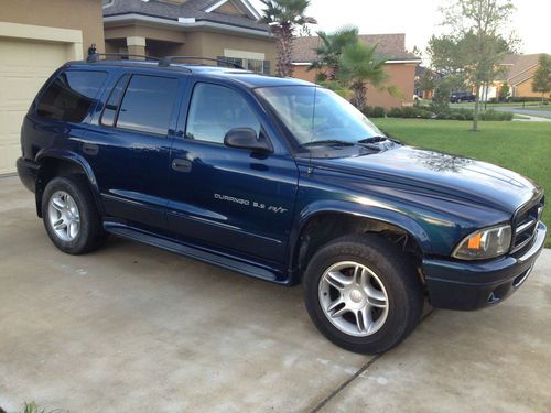 2001 dodge durango r/t sport utility! low mileage! third row seating!no reserve!