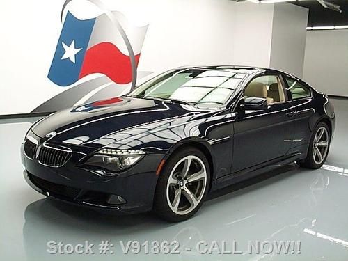 2008 bmw 650i sport auto sunroof nav 19" wheels 43k mi texas direct auto