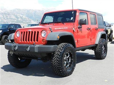 Jeep rubicon 4 door hardtop unlimited 4x4 custom lift wheels tires manual