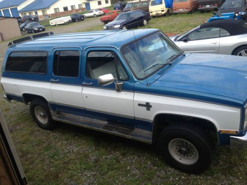 88 chevy suburban 3/4 ton scottsdale silverado 4x4 one owner! no reserve!!