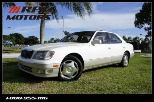 Lexus ls400 white diamond super clean heated seats clean carfax warranty