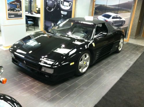 1995 ferrari 348 spider, black with black interior