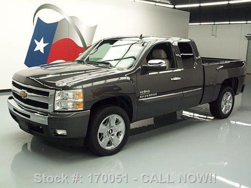 2010 chevy silverado texas ext cab lt leather 20&#039;s 55k texas direct auto