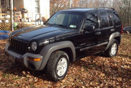 2004 jeep liberty sport manual 5-speed 4-door 3.7l trail rated suv