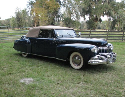 1948 lincoln continental convertible ,super original survivor