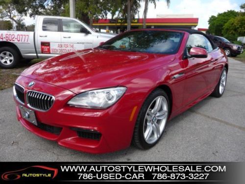 2 door convertible 640 turbocharged navigation red ext / black leather int