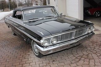 1964 ford galaxie 500xl black convertible 390 v8!