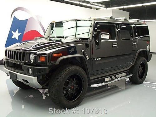 2008 hummer h2 adventure 4x4 sunroof nav dvd 22's 55k texas direct auto