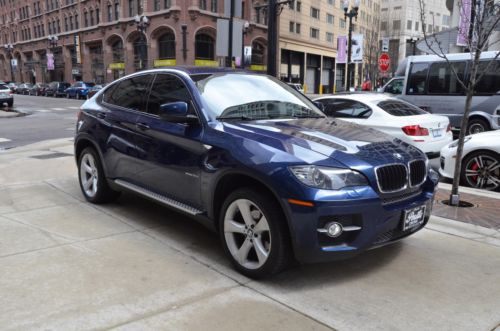 2011 bmw x6, deep sea blue metallic/black nevada leather, 80k miles , x-drive,i6