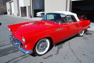 Buy used 1955 T BIRD RED WHITE ROOFS RECENT BODY OFF RESTORATION ...