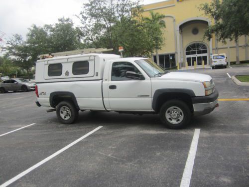 2003 chevrolet silverado  2500hd 4x4 reg cab work truck no reserve