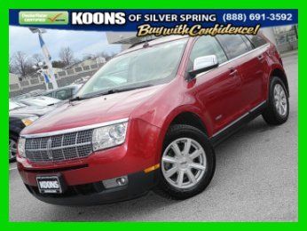 2007 lincoln mkx fwd suv carfax 1-owner!! dual climate control!! leather!!
