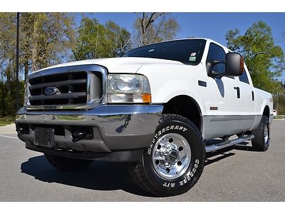 2004 ford f-250 crew cab xlt diesel 4x4 leather nice!!