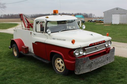 1960 dodge d300 wrecker tow truck mopar rat rod