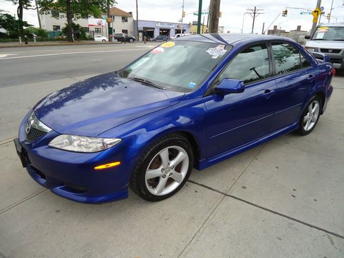 2004 mazda 6 s 4dr sedan 3.0l v6 134k miles one-owner carfax blue super clean