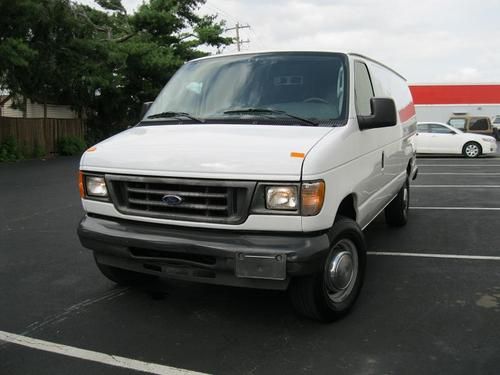 2006 ford e250 extnd 5.4l v8 efi 106k auto ac am/fm clean pa title runs 100% !!!