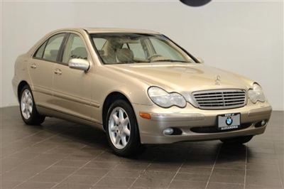 Desert silver 2003 mercedes c240 sedan moonroof automatic