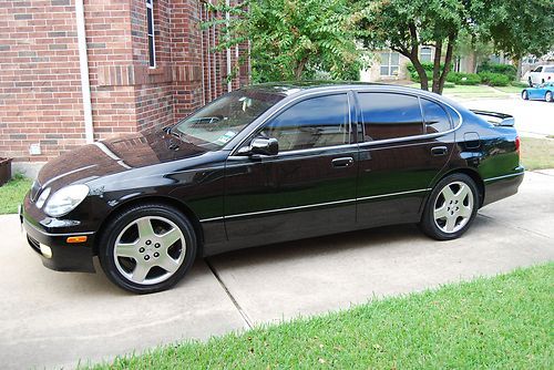 2003 gs300 black/tan leather sunroof spoiler 87k miles - perfect