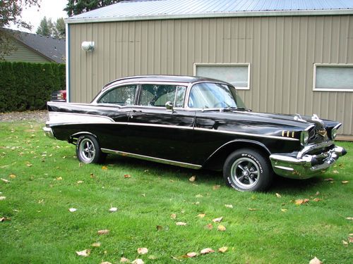 1957 chevy bel air coupe, built 350, muncie 4-speed, super nice turn-key hot rod