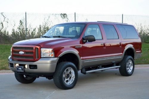 2005 ford excursion eddie bauer, 4wd, custom wheels, carfax