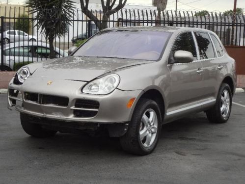 2005 porsche cayenne s damaged rebuilder runs! low miles nice interior wont last