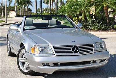 2002 sl500 - rare silver arrow - only 34,537 miles -amazing condition - florida