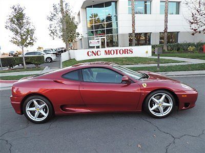 2000 ferrari 360 modena f1 in rosso fiorano / looks like new / 10 in stock / f-1