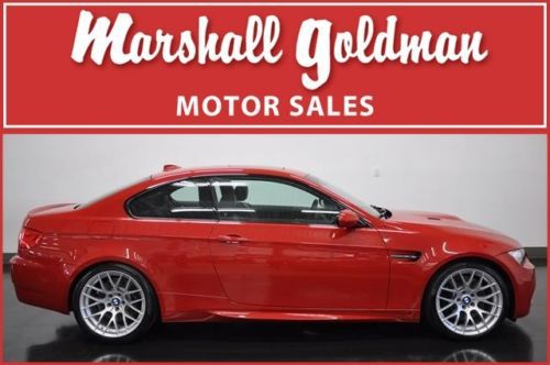 2013 bmw m3 cpe melbourne red metallic w black novillo  leather int 2300 miles