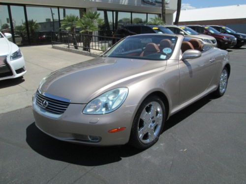 05 gold automatic 4.3l v8 leather navigation miles:65k convertible
