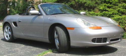 Pristine porsche boxster s (986s) 3.2l 6 speed manual meridian silver