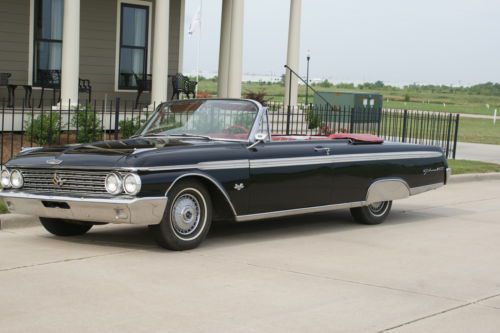 1962 ford galaxie 500xl convertible black w/ red deluxe , 390 v8 4v, ps, pb, a/c