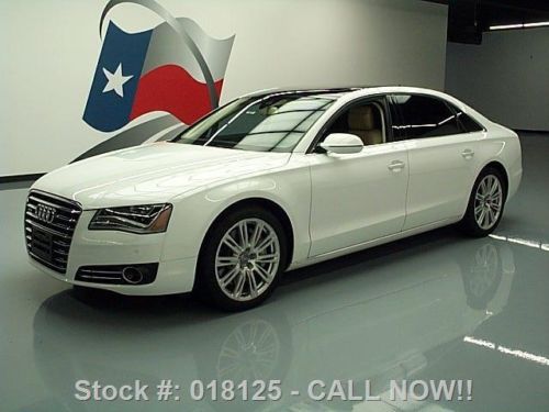 2012 audi a8 l quattro awd prem pano roof nav 20&#039;s 17k texas direct auto