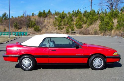 1990 pontiac sunbird le 104k convertible 2.0l fuel inj automatic j2000 roadster