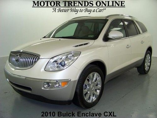 Cxl navigation rearcam chrome wheels htd ac seats bose 2010 buick enclave 40k