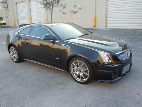 2012 cadillac cts v coupe 6.2l v8 556 hp - black