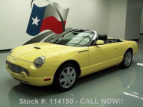 2002 ford thunderbird hardtop convertible leather 7k mi texas direct auto