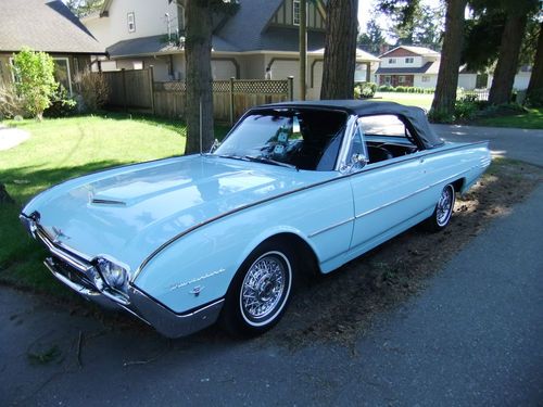 1961 thunderbird convertable, aquamarine, full options for 61