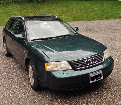 2001 audi a6 avant 2.8l quattro 4wd- green, sunroof, bose sound, premium leather