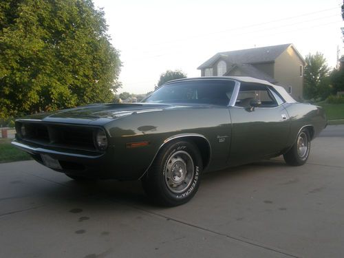 1970 plymouth barracuda  'cuda  convertible  base 6.3l