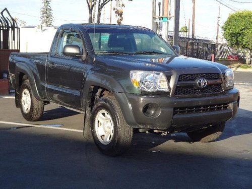 2011 toyota tacoma regular cab 4wd damaged salvage economical runs! cooling good