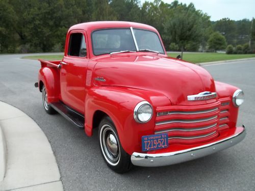 Sell used 1953 chevrolet 3100 pickup straight six manual transmission ...
