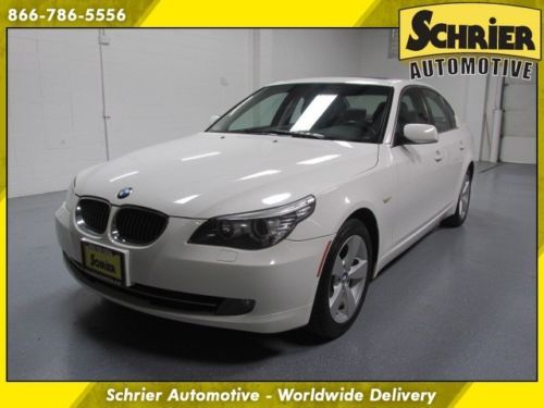 2008 bmw 528xi 5 series white bluetooth sunroof auxiliary audio